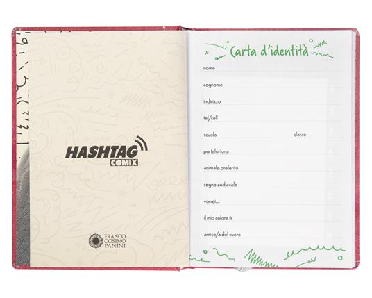 Diario 12 Mesi 2023-2024 Standard Comix Hashtag Blue - Blu - 2