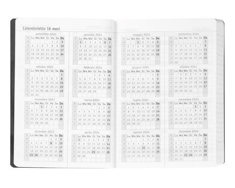 Diario 13 Mesi 2023-2024 Giornaliera Mini Comix U Yourself Allblack - Nero - 4