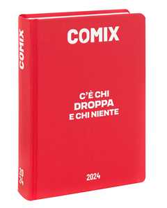 Cartoleria Diario Comix 16 Mesi 2023-2024 Mignon Plus Deep Red - Rosso Comix