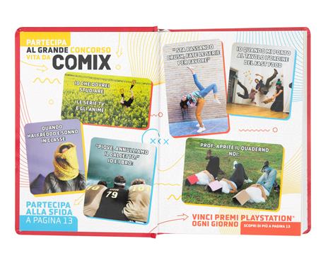 Diario Comix 16 Mesi 2023-2024 Mignon Plus Deep Red - Rosso - 2