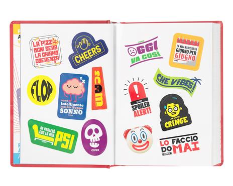 Diario Comix 16 Mesi 2023-2024 Mignon Plus Deep Red - Rosso - 3