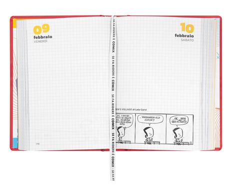 Diario Comix 16 Mesi 2023-2024 Mignon Plus Deep Red - Rosso - 8