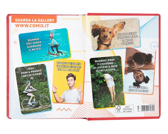 Diario Comix 16 Mesi 2023-2024 Mignon Plus Deep Red - Rosso - 9