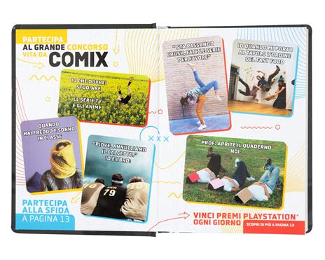 Diario Comix 16 Mesi 2023-2024 Mignon Plus Black&White Lavagna - Bianco e Nero - 2
