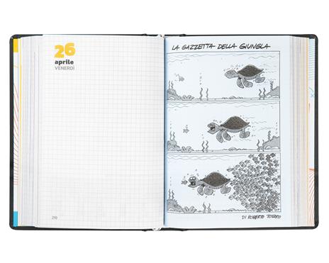 Diario Comix 16 Mesi 2023-2024 Mignon Plus Black&White Lavagna - Bianco e Nero - 6