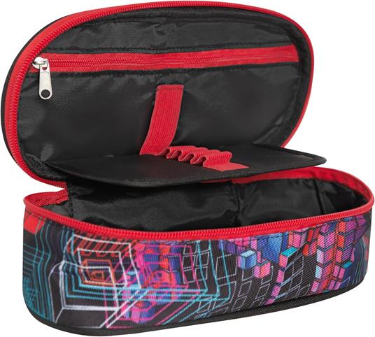 Astuccio Ovale con zip e scomparti Comix Flash Cube Wave - 4