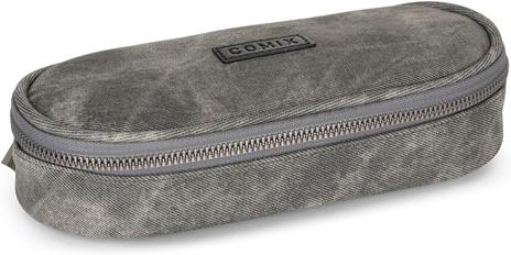Astuccio Ovale con zip e scomparti Denim Grey Comix Special