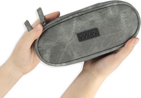 Astuccio Ovale con zip e scomparti Denim Grey Comix Special - 2
