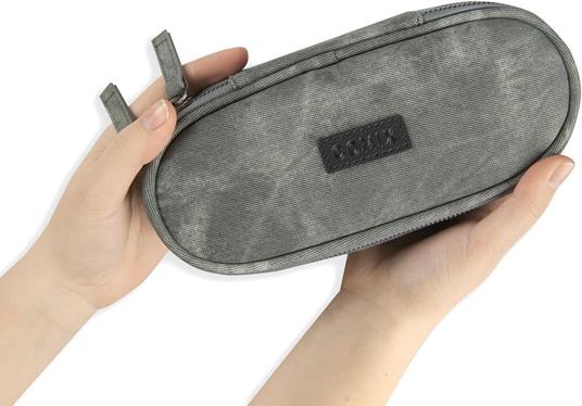 Astuccio Ovale con zip e scomparti Denim Grey Comix Special - 2