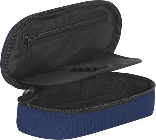 Astuccio Ovale Organizzato Monocolore Blu Comix - 3