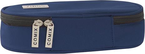 Astuccio Ovale Organizzato Monocolore Blu Comix - 4