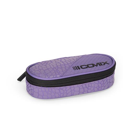 Astuccio con zip e scomparti con zip e scomparti Comix Tween Purple Turtle