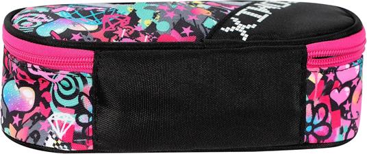Astuccio Ovale con zip e scomparti Comix Bright Hearts Girl - 4
