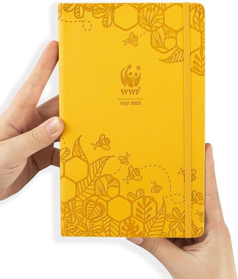 Agenda WWF 2025 12 mesi Giornaliera large giallo miele - 2