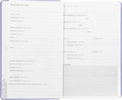 Agenda WWF 2025 12 mesi Giornaliera large viola prugna - 4