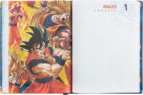 Diario 12 Mesi, 2025-26, Standard blu Dragon Ball Super - 5