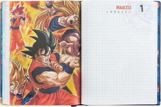 Diario 12 Mesi, 2025-26, Standard blu Dragon Ball Super - 5