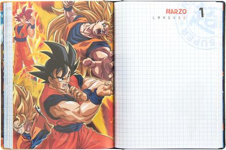 Diario 12 Mesi, 2025-26, Standard nero Dragon Ball Super - 5