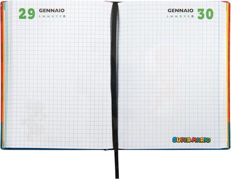 Diario 12 Mesi, 2025-26, Standard blu Super Mario - 4