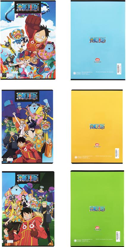 Quaderno Maxi +30% 1R, a righe, One Piece