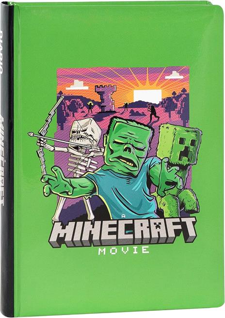 Diario 12 Mesi, 2025-26, Standard blu Minecraft movie