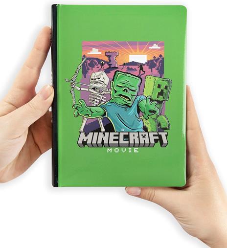 Diario 12 Mesi, 2025-26, Standard blu Minecraft movie - 2