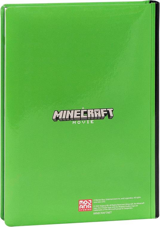 Diario 12 Mesi, 2025-26, Standard blu Minecraft movie - 6