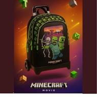 Zaino con zip e scomparti e trolley staccabile Minecraft movie