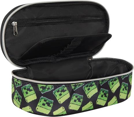 Astuccio ovale con zip e scomparti large Minecraft movie - 3