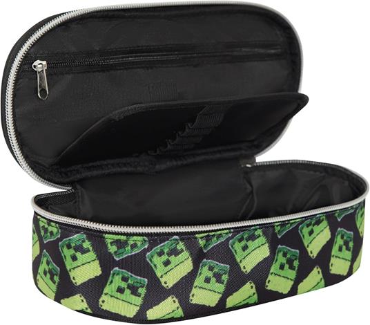 Astuccio ovale con zip e scomparti large Minecraft movie - 3