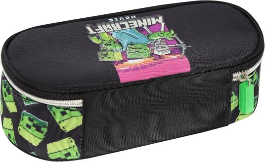 Astuccio ovale con zip e scomparti large Minecraft movie - 4