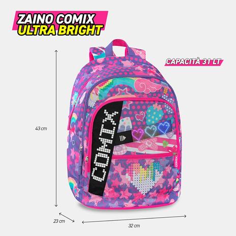 Zaino Organizzato Comix Ultra Bright Haruyuku Girl - 5