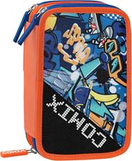 Astuccio con zip e scomparti 3 Zip Comix Ult.Bright Jam Boy