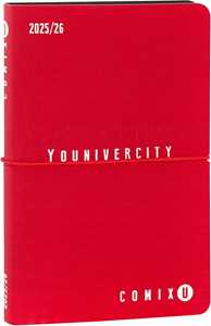Cartoleria Agenda 13 Mesi, 2025-26, settimanale Comix u younivercity rosso Comix