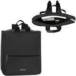 Tote backpack Borsa zaino monocolore nero Comix