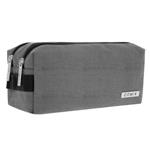 Astuccio 2 zip monocolore grigio melange Comix