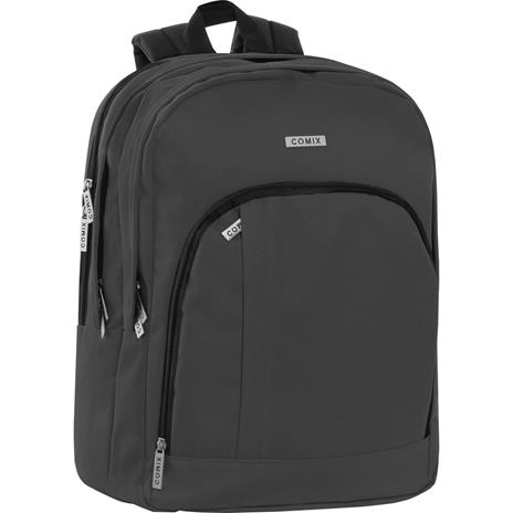 Zaino organizzato Monocolore nero Comix