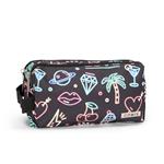 Astuccio 2 zip Allover neon Comix