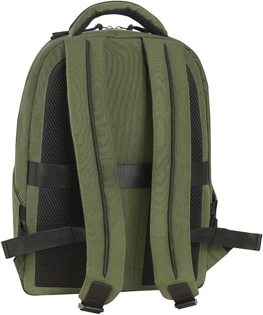 Zaino con zip e scomparti Comix campus man verde militare - 4