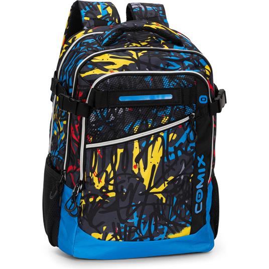 Zaino scuola con zip e scomparti Comix wbs graffiti