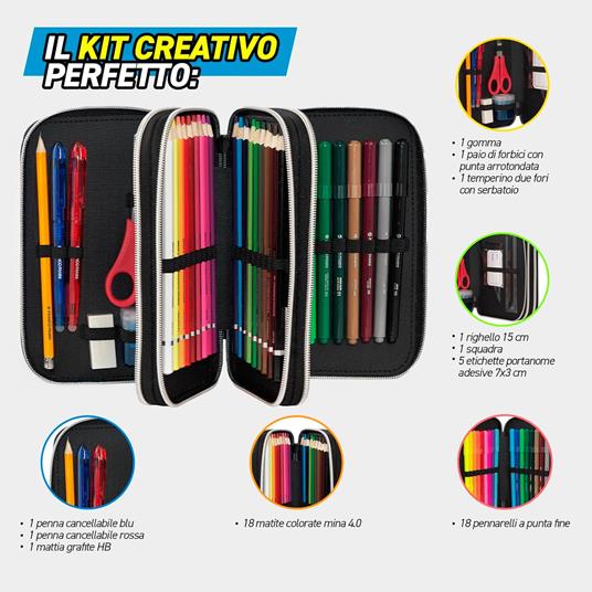 Astuccio corredo 3 zip Comix wbs graffiti - 5