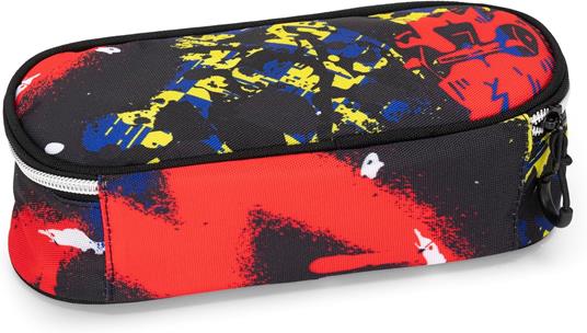Astuccio ovale Comix con zip e scomparti Comix fantasia - 4