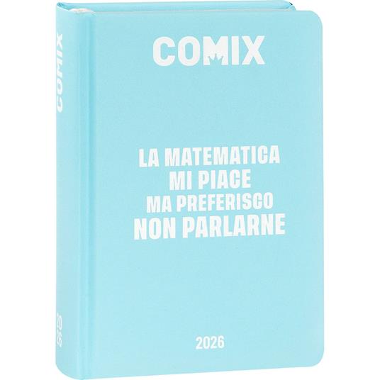 Diario scolastico Agenda Comix 16 mesi, 2025-26 azzurro