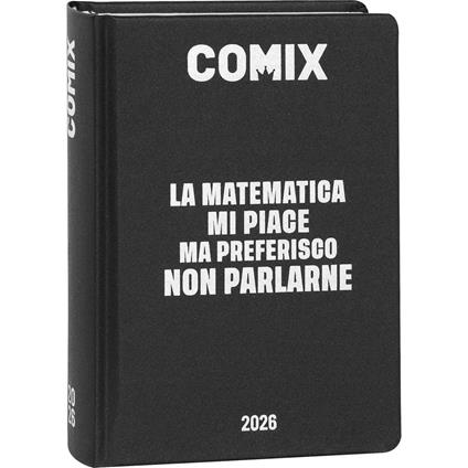 Agenda Comix 16 mesi, 2025-26 Mini Black&Silver