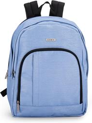 Zaino Scuola per Bambini e Ragazzi, Tasca Frontale, Spallacci Regolabili, azzurro Comix - 32x43Hx23 cm