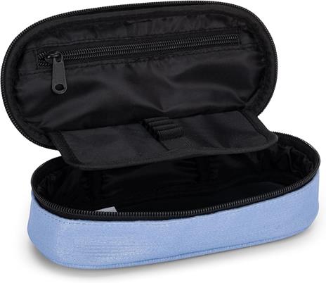 Astuccio Ovale con zip e scomparti Lurex Azzurro Comix - 2
