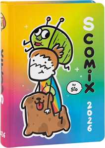 Cartoleria Agenda 16 mesi, 2025-26 Medium Scomix Disegno Scomix