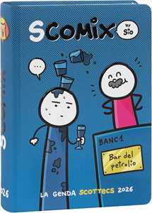 Cartoleria Agenda 16 mesi, 2025-26 Medium Scomix Petrolio Scomix
