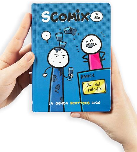 Agenda 16 mesi, 2025-26 Medium Scomix Petrolio - 2