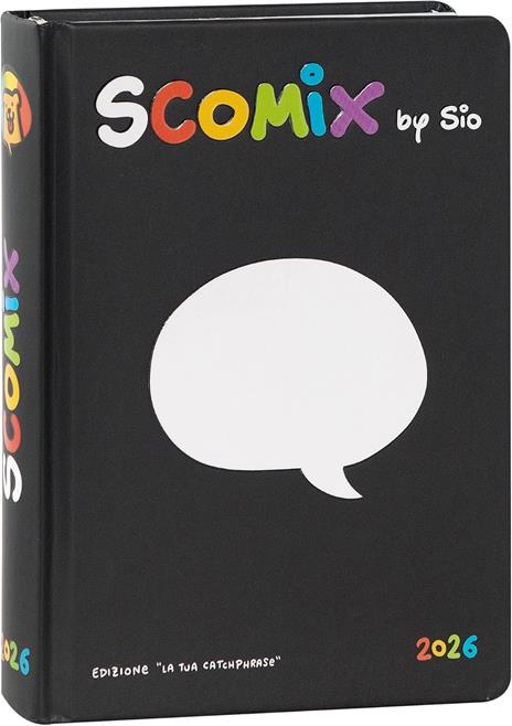 Agenda 16 mesi, 2025-26 Medium Scomix Black